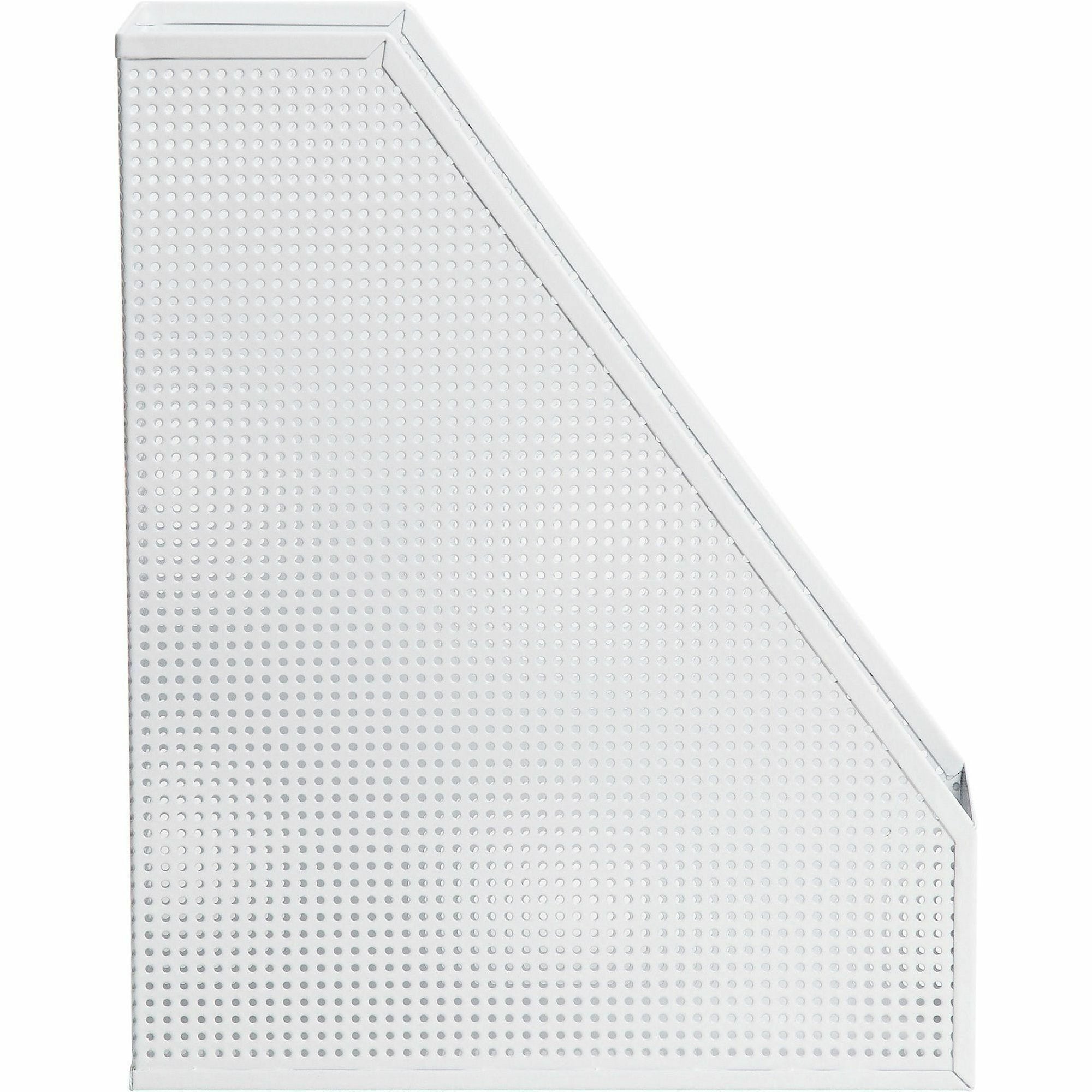 u-brands-perforated-magazine-holder-1-pockets-white-metal-1-each_ubr5716u0106 - 4