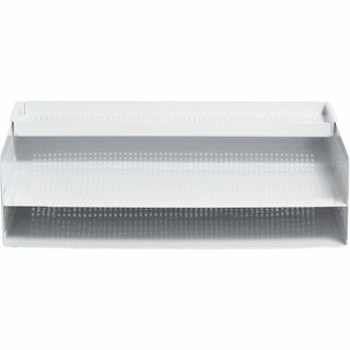 U Brands Perforated Paper Tray - Durable - White - Metal - 1 Each