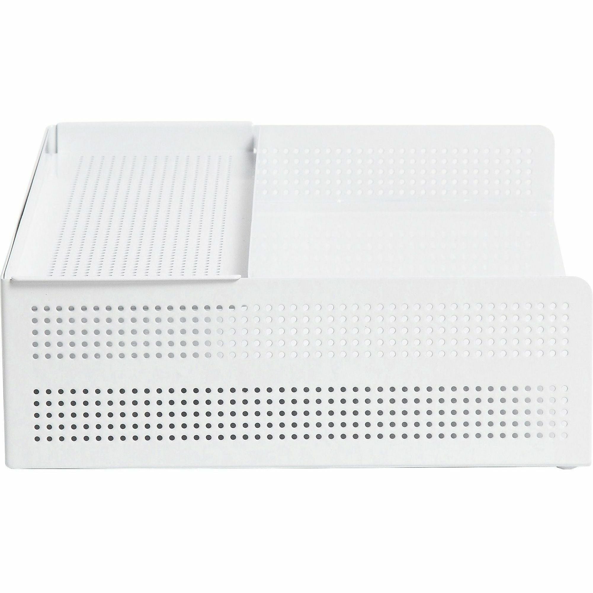 u-brands-perforated-paper-tray-durable-white-metal-1-each_ubr5718u0106 - 3