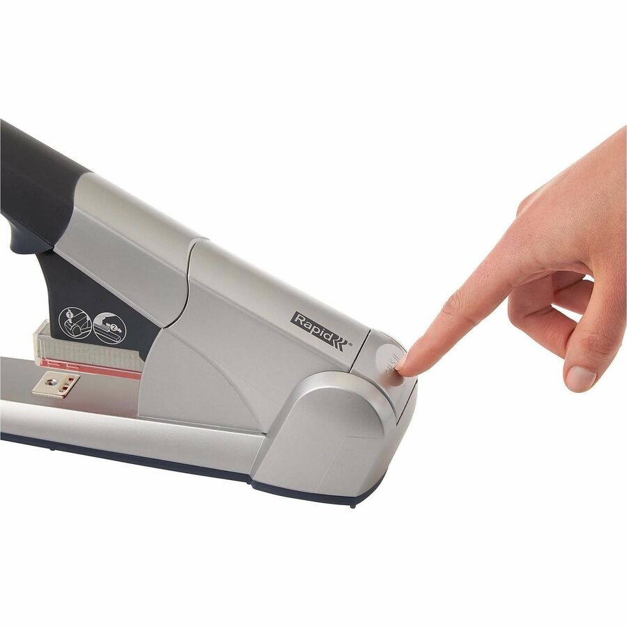Heavy-Duty Cartridge Stapler, 80-Sheet Capacity, Silver