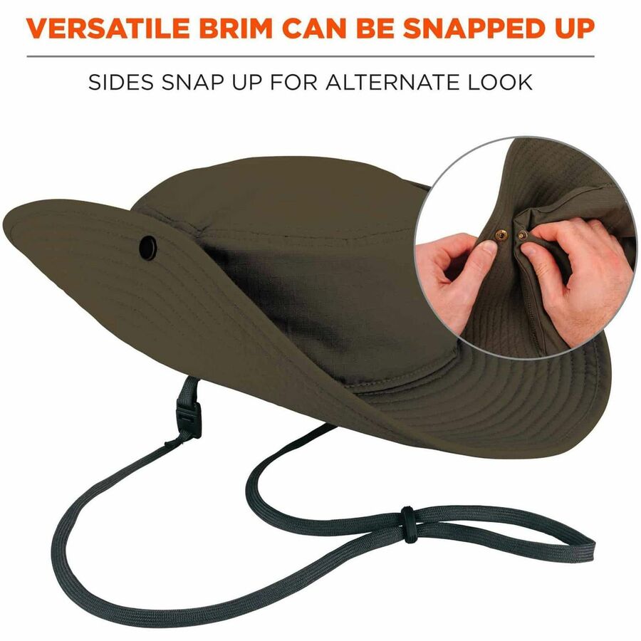 Chill-Its 8936 Lightweight Mesh Paneling Ranger Hat, Small/Medium, Olive, Ships in 1-3 Business Days
