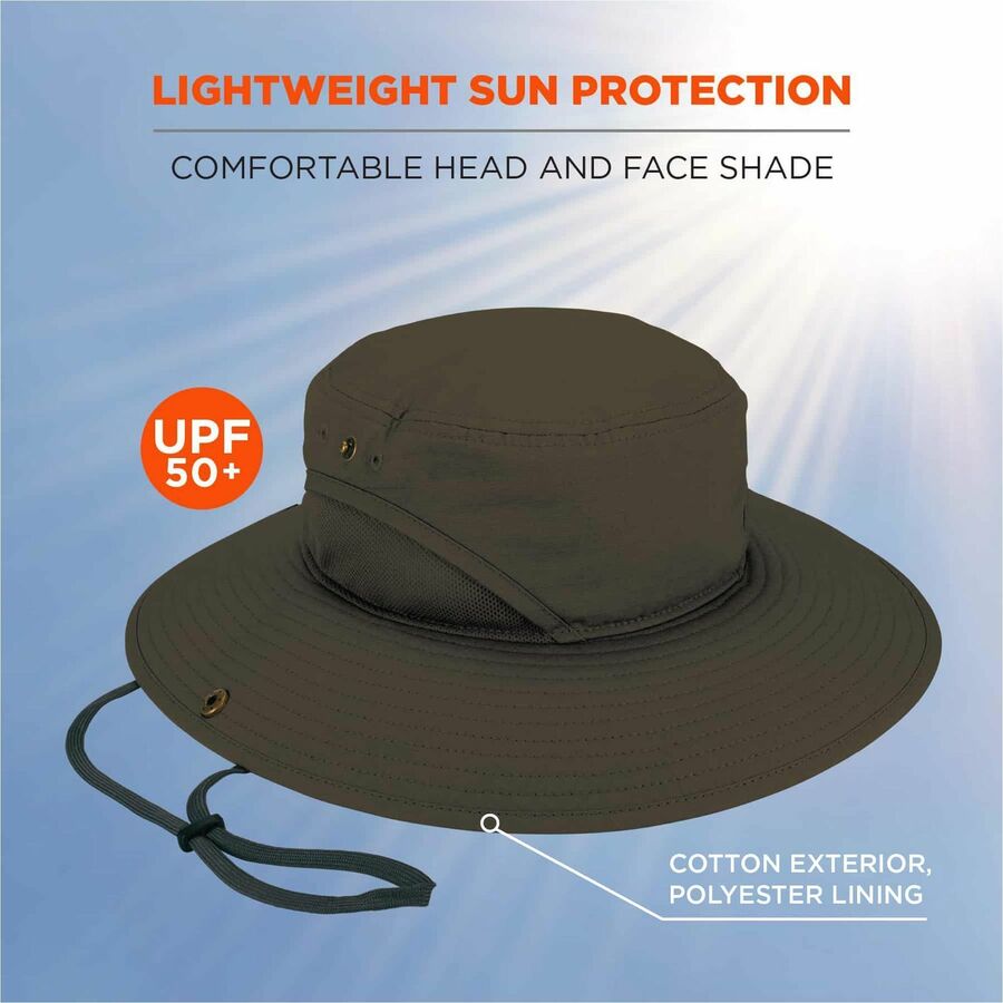 Chill-Its 8936 Lightweight Mesh Paneling Ranger Hat, Large/X-Large, Olive, Ships in 1-3 Business Days