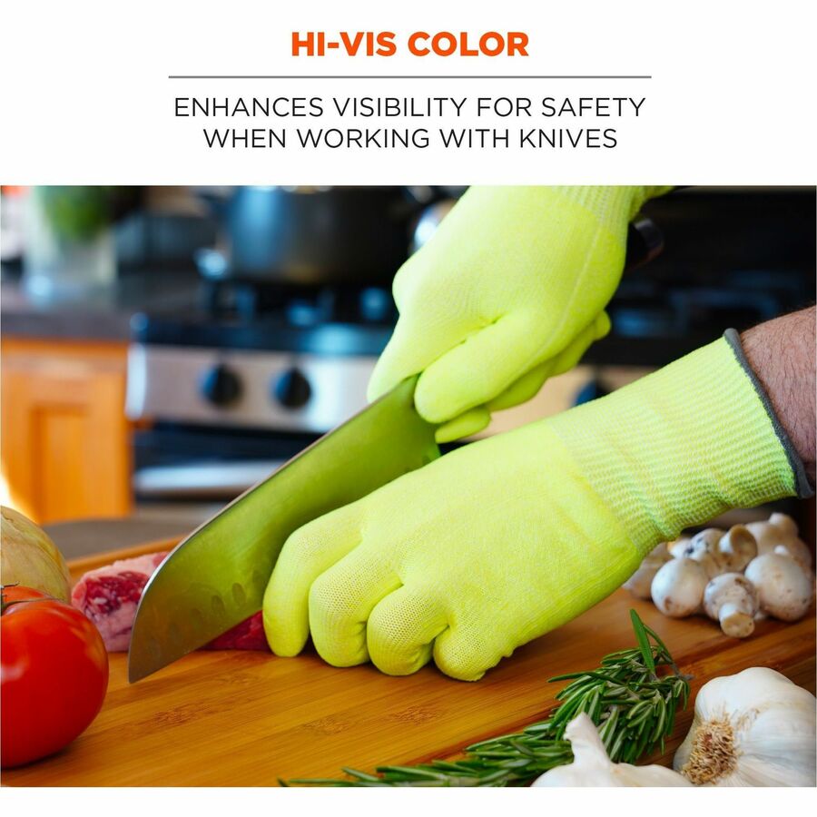 ProFlex 7040 ANSI A4 CR Food Grade Gloves, Lime, Small, Pair, Ships in 1-3 Business Days