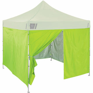 Shax 6054 Pop-Up Tent Sidewall Kit, Single Skin, 10 ft x 10 ft, Polyester, Lime, Ships in 1-3 Business Days