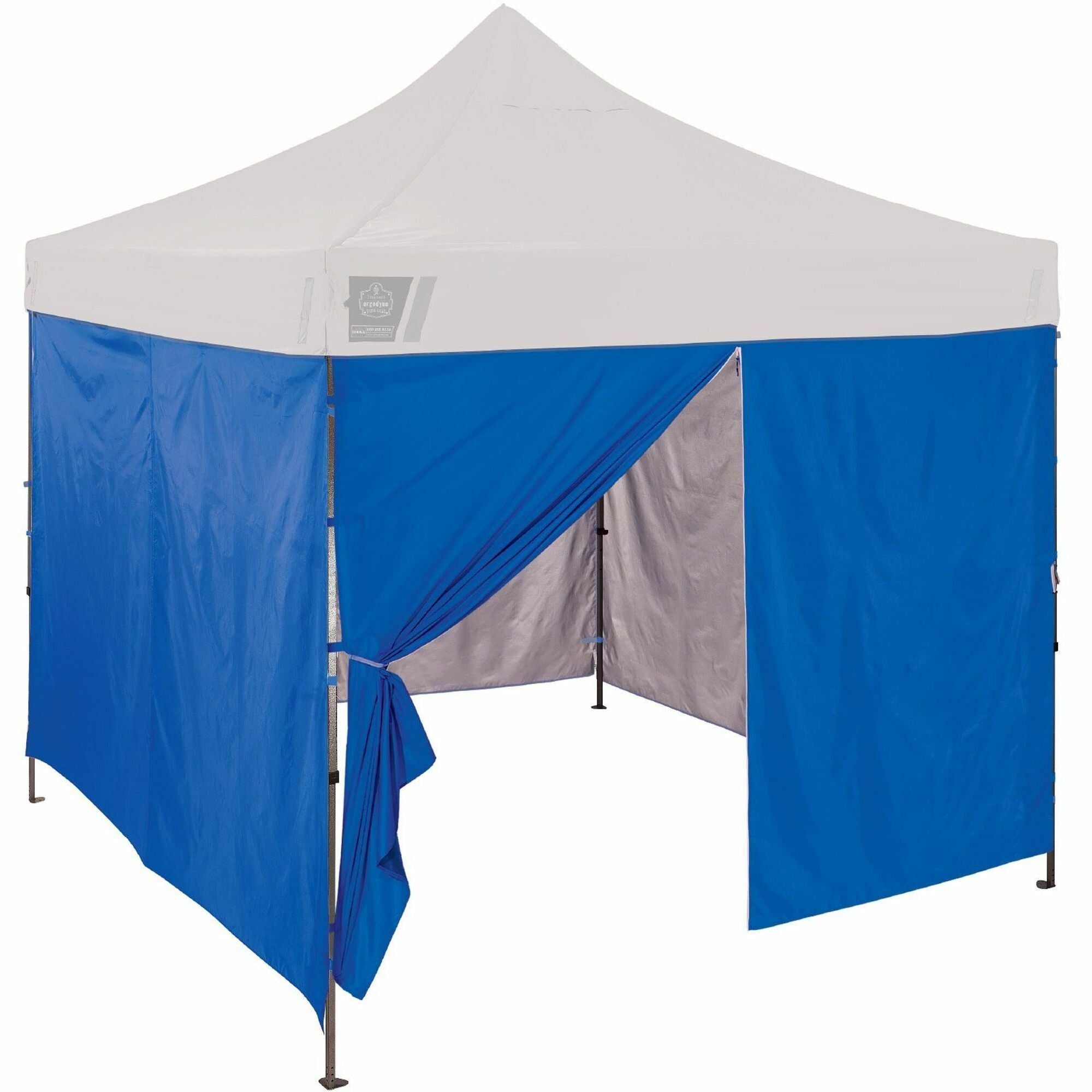 Shax 6054 Pop-Up Tent Sidewall Kit, Single Skin, 10 ft x 10 ft, Polyester, Blue, Ships in 1-3 Business Days