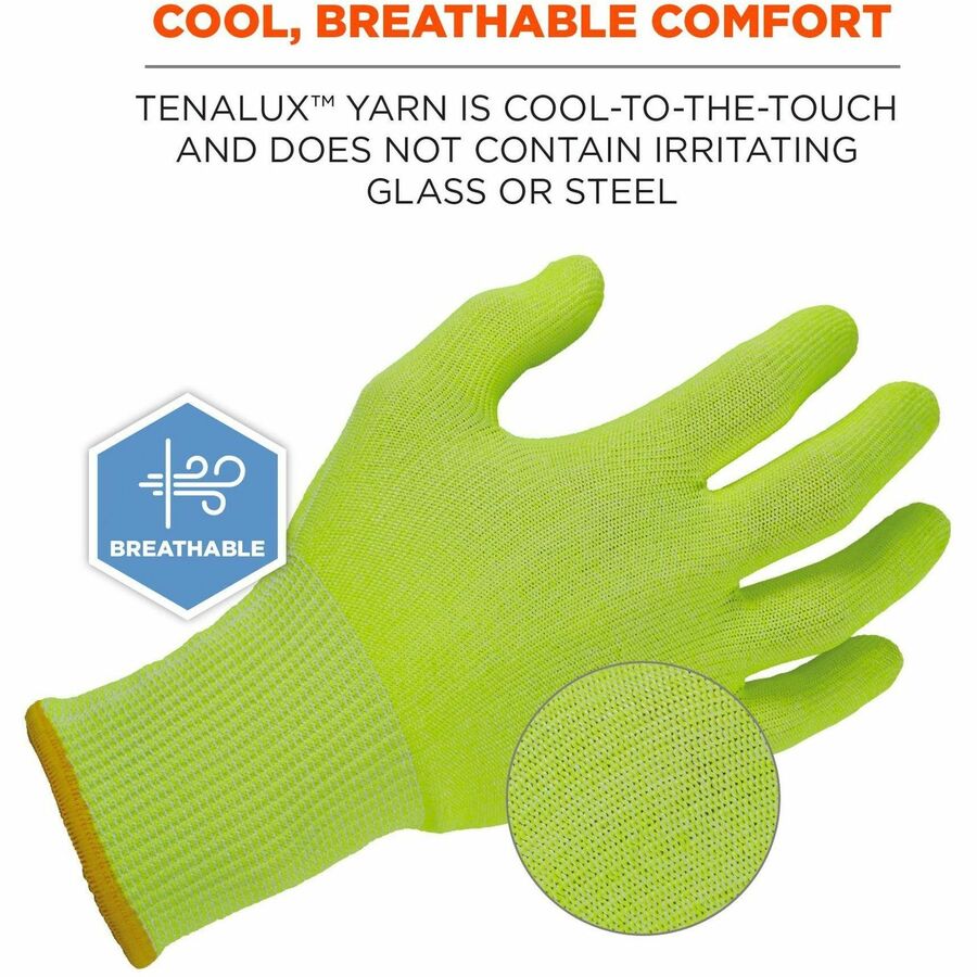 ProFlex 7040 ANSI A4 CR Food Grade Gloves, Lime, X-Large, Pair, Ships in 1-3 Business Days