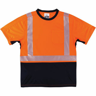 GloWear 8283BK Class 2 Lightweight Performance Hi-Vis T-Shirt, Polyester, Medium, Orange, Ships in 1-3 Business Days
