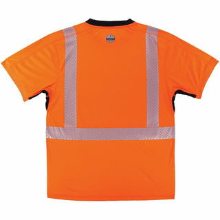 GloWear 8283BK Class 2 Lightweight Performance Hi-Vis T-Shirt, Polyester, Medium, Orange, Ships in 1-3 Business Days