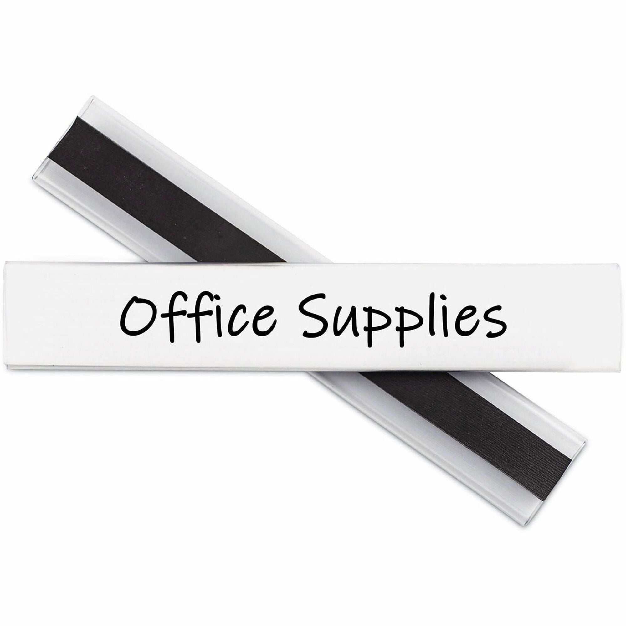 Clear Magnetic Label Holders, Side Load, 6 x 1, 10/Pack