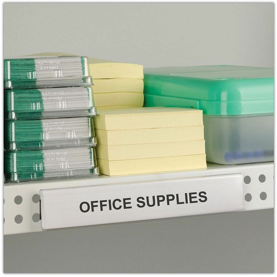 Clear Magnetic Label Holders, Side Load, 6 x 1, 10/Pack