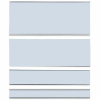 Clear Magnetic Label Holders, Side Load, 6 x 2, 10/Pack