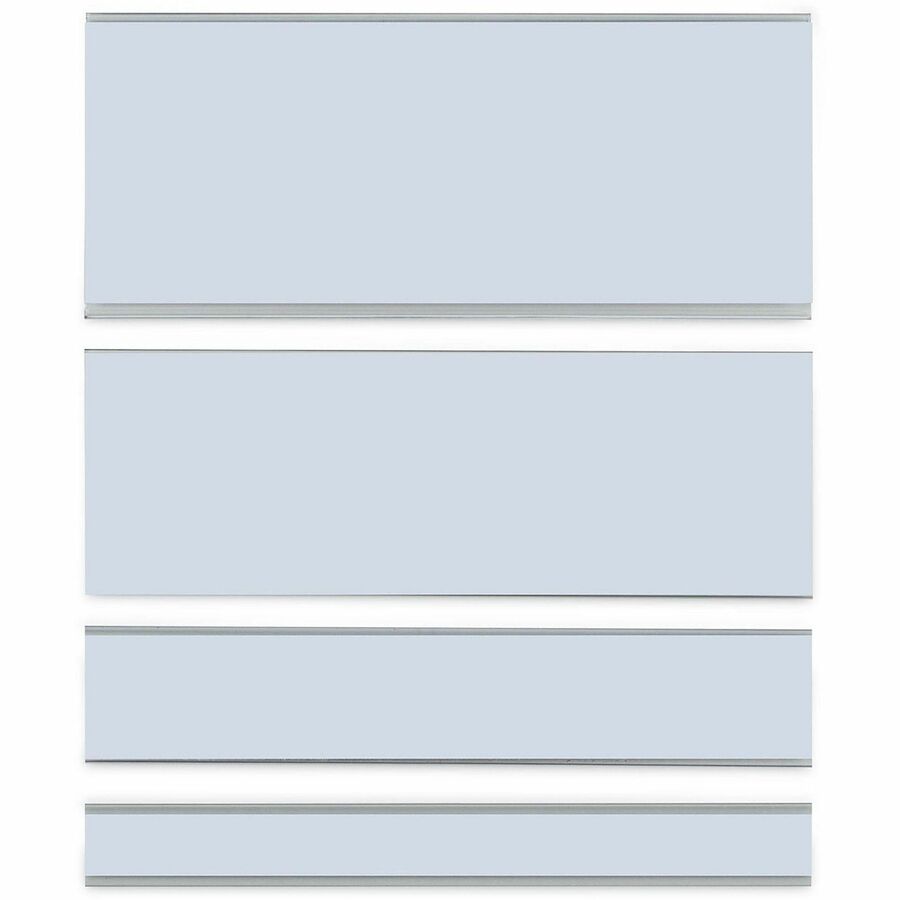 Clear Magnetic Label Holders, Side Load, 6 x 2, 10/Pack
