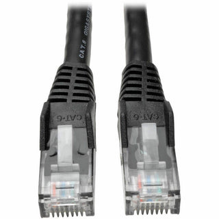 CAT6 Gigabit Snagless Molded Patch Cable, 25 ft, Black
