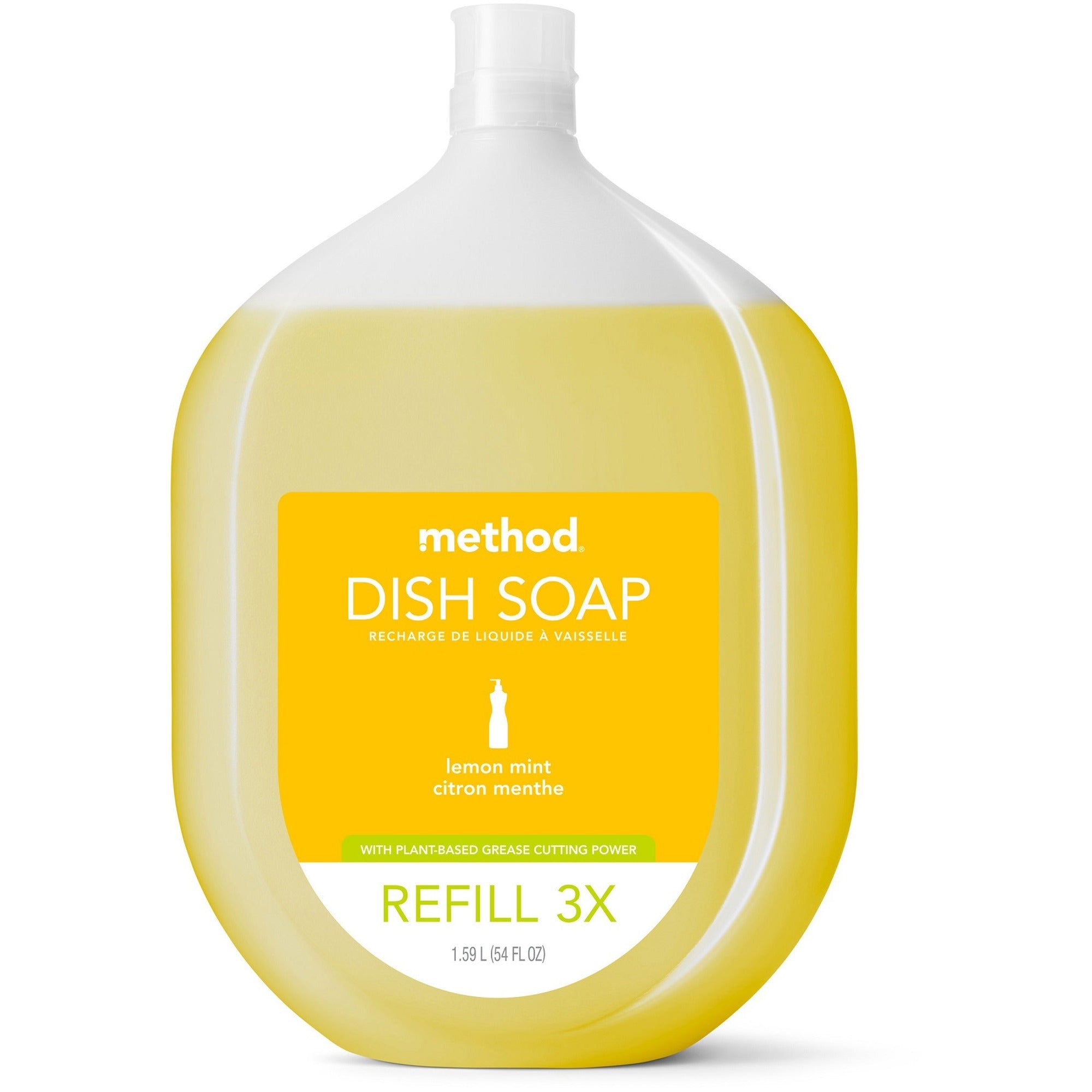 method-dish-soap-refill-liquid-54-fl-oz-17-quart-lemon-mint-scent-1-each-green_mth328100 - 1