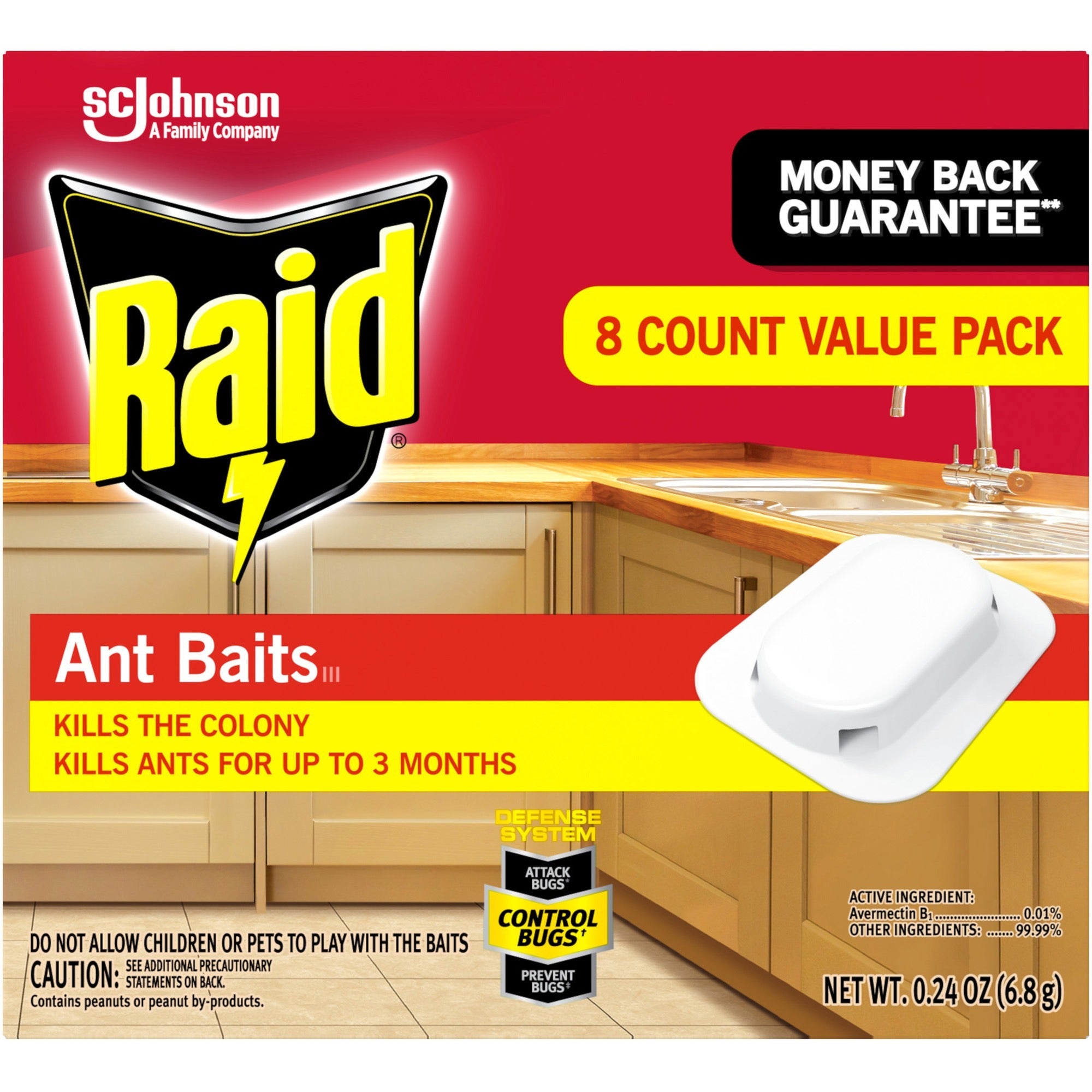 Ant Baits, 0.24 oz, 8/Box, 12 Boxes/Carton