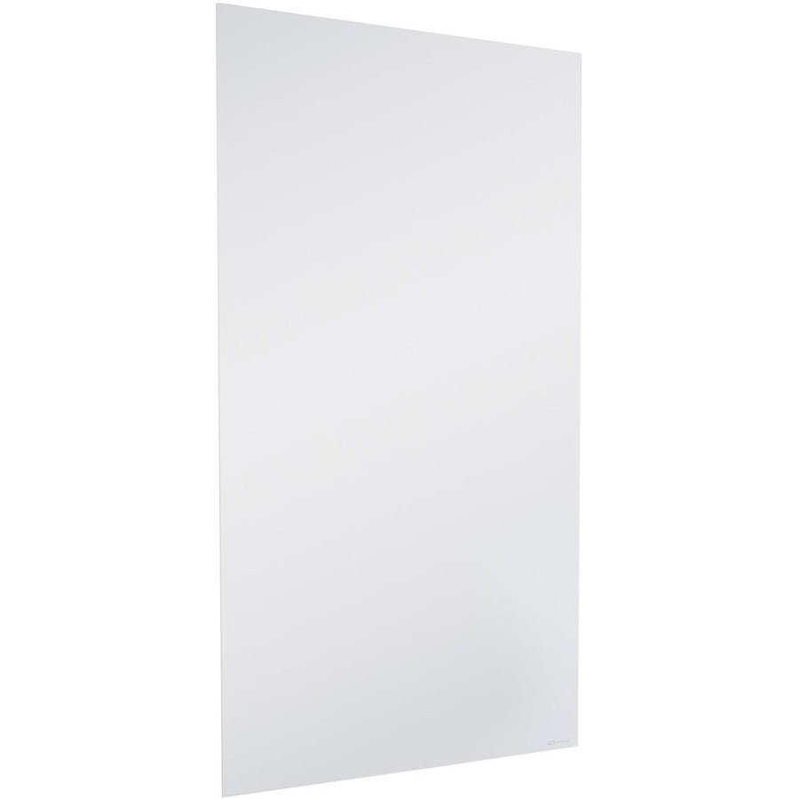 InvisaMount Vertical Magnetic Glass Dry-Erase Boards, 42 x 74, White Surface