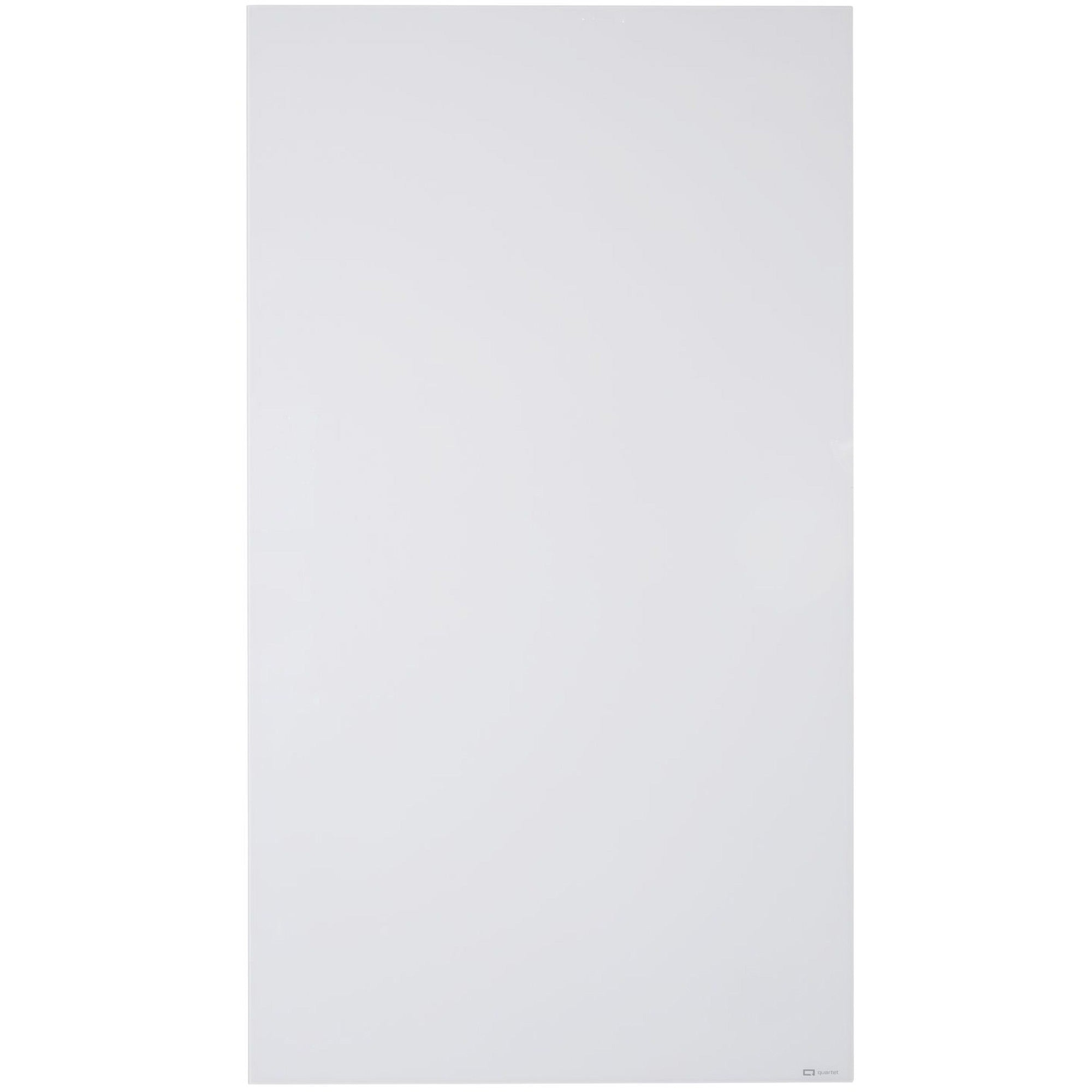 InvisaMount Vertical Magnetic Glass Dry-Erase Boards, 42 x 74, White Surface