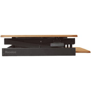 Rocelco DADRT- 46 Sit Stand Desk Riser - Desktop - Teak