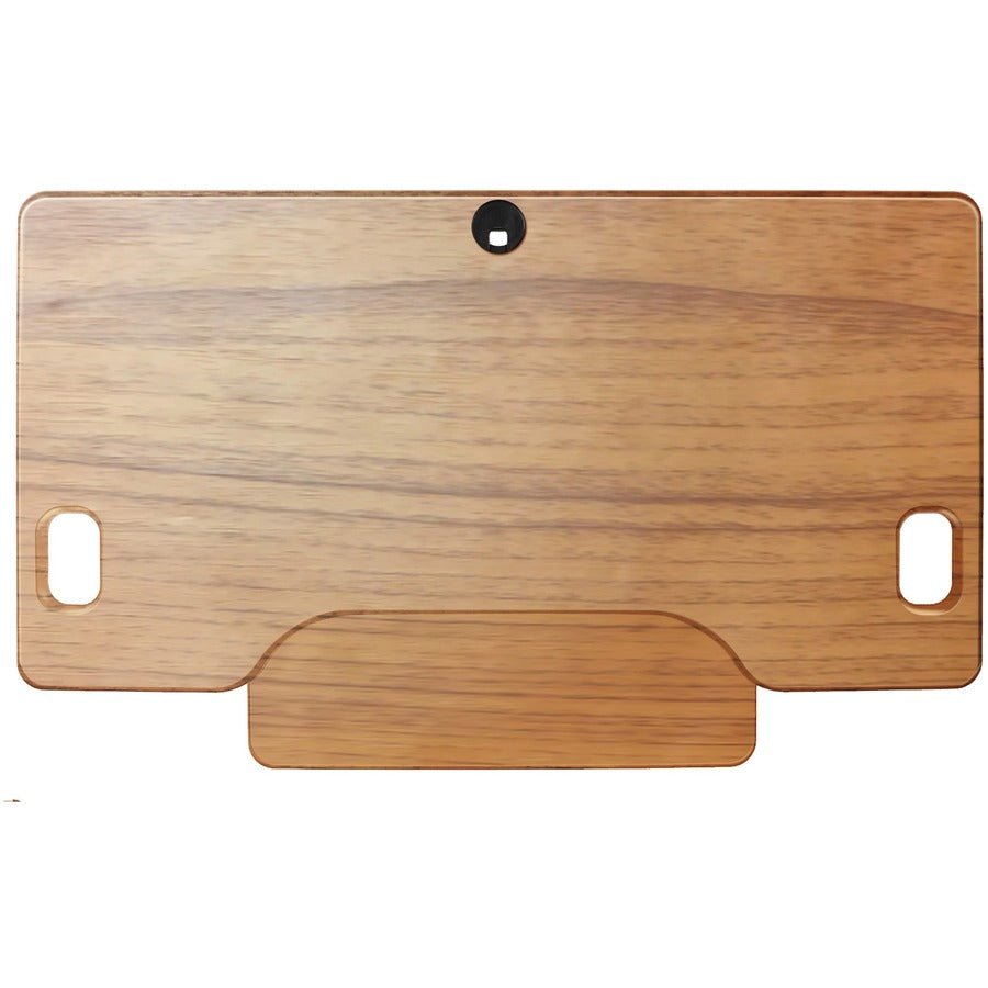 Rocelco DADRT- 46 Sit Stand Desk Riser - Desktop - Teak