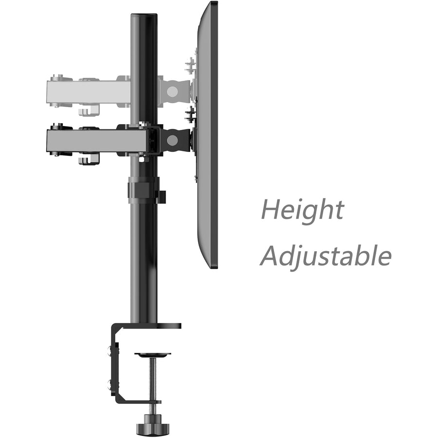 rocelco-rdm2-desk-mount-for-lcd-monitor-led-monitor-display-stand-height-adjustable-2-displays-supported-13-to-27-screen-support-3527-lb-load-capacity-75-x-75-100-x-100-vesa-mount-compatible-4-carton_rclrdm2 - 3