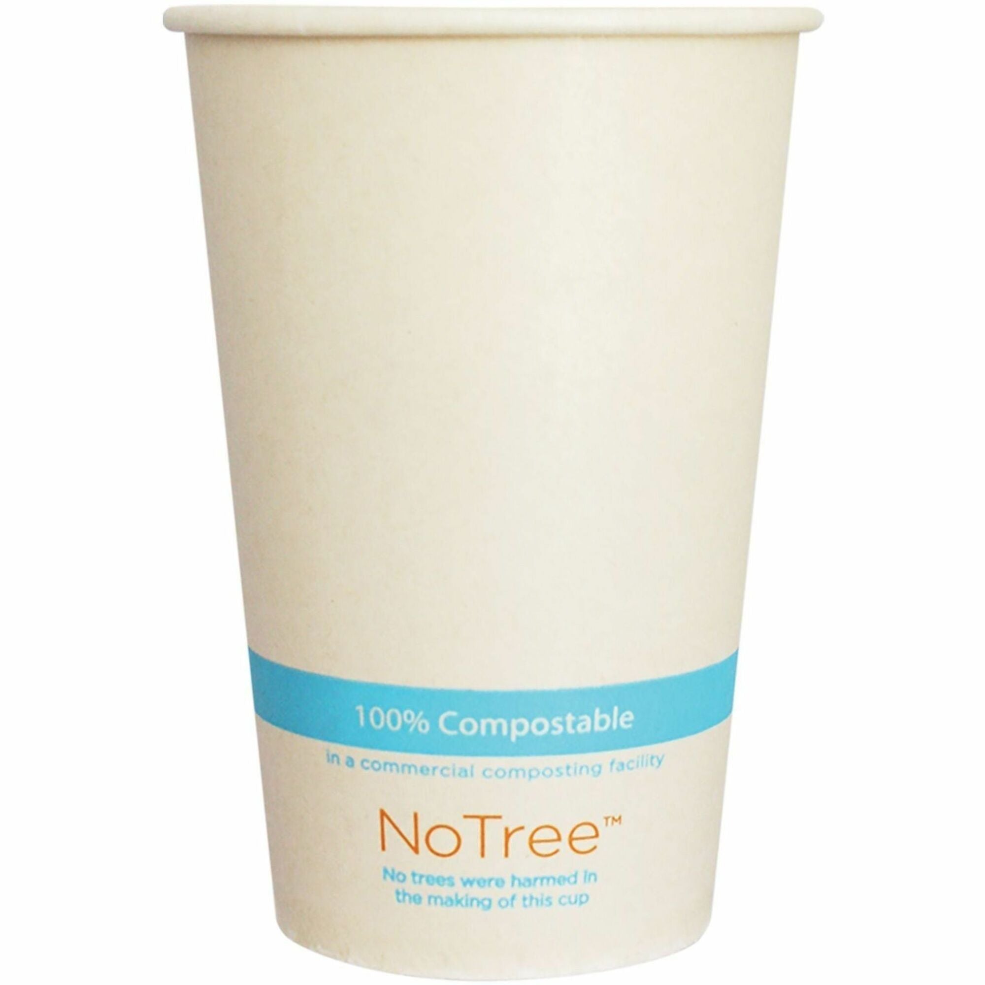NoTree Paper Cold Cups, 16 oz, Natural, 1,000/Carton