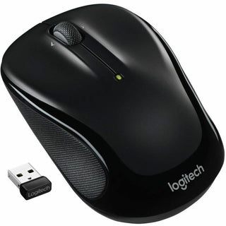 M325S Wireless Mouse, 2.4 GHz Frequency, 32.8 ft Wireless Range, Left/Right Hand Use, Black
