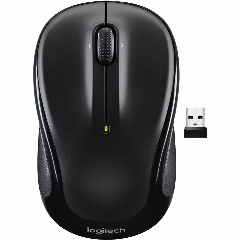 M325S Wireless Mouse, 2.4 GHz Frequency, 32.8 ft Wireless Range, Left/Right Hand Use, Black
