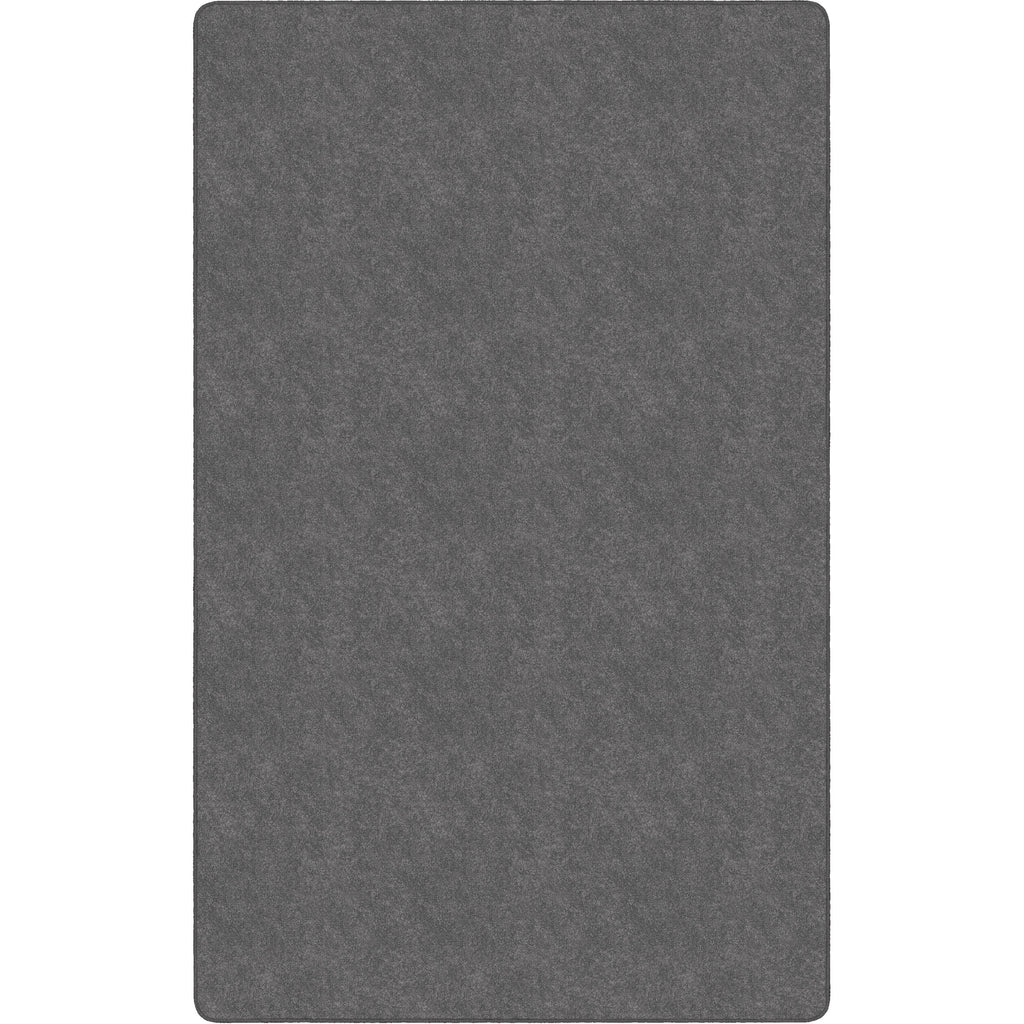 Flagship Carpets Amerisoft Solid Color Rug - 48" Length x 72" Width - Rectangle - Gray - Polyester, Nylon