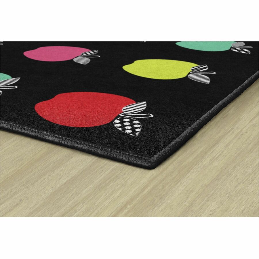 Flagship Carpets Schoolgirl Stylish Brights Rug - 60" Length x 91.20" Width - Rectangle - Black - 4