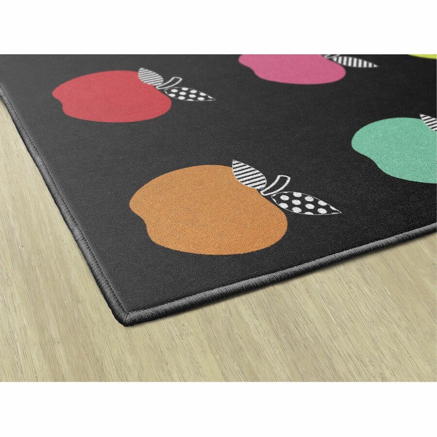 Flagship Carpets Schoolgirl Stylish Brights Rug - 60" Length x 91.20" Width - Rectangle - Black - 3