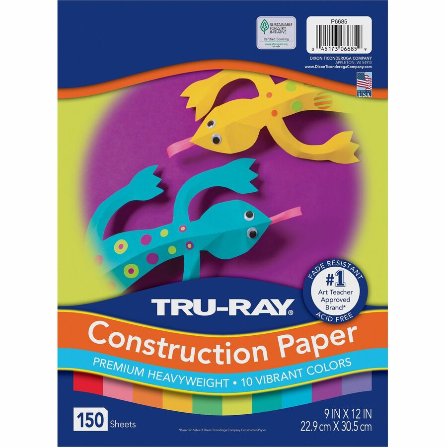 tru-ray-construction-paper-art-craft-project-150-pack-assorted-paper-sulphite-fiber_pacp6685 - 7
