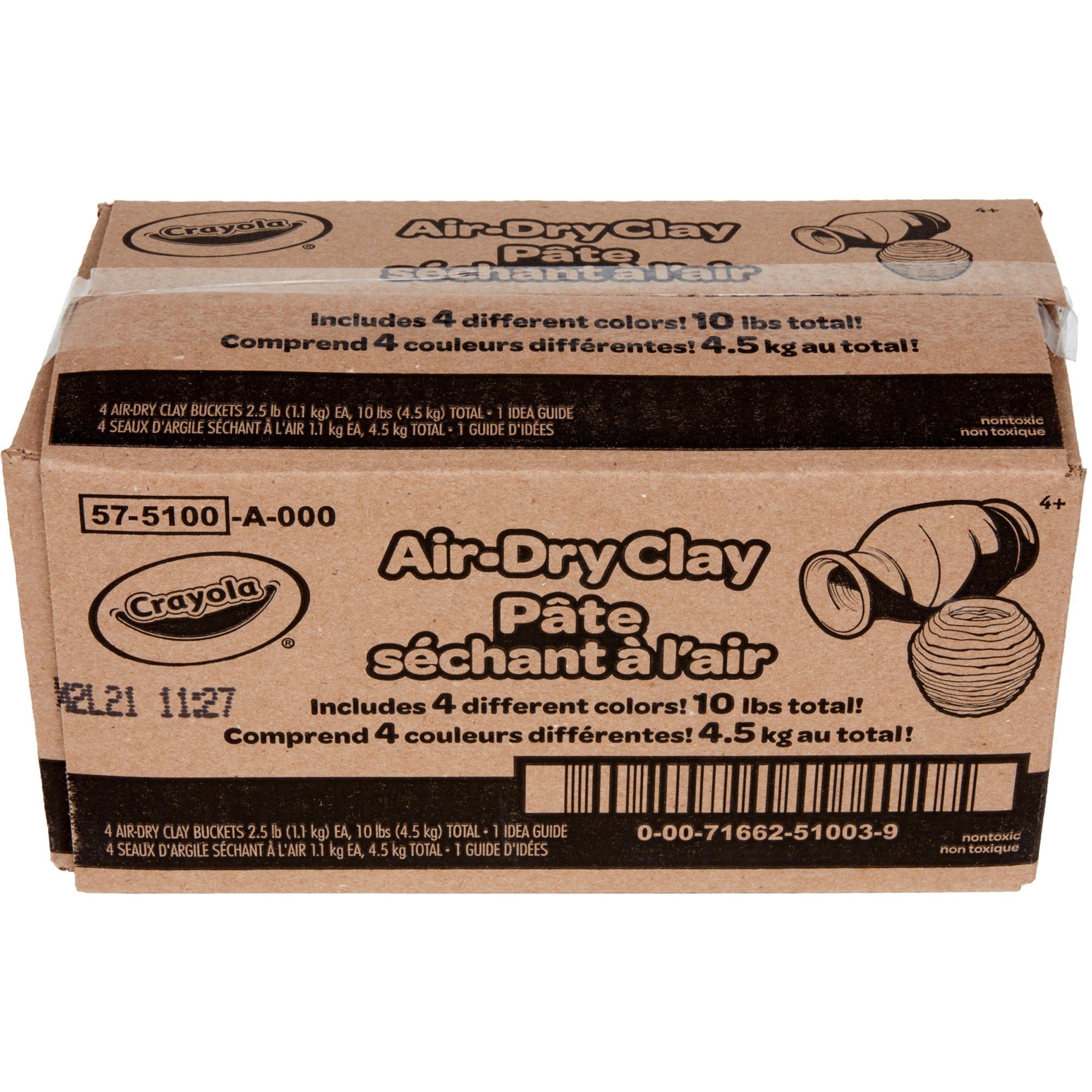 crayola-air-dry-clay-classroom-room-4-pack-assorted_cyo575100 - 1