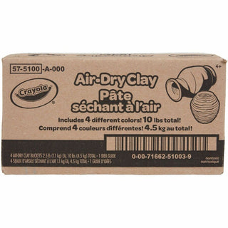 Crayola Air-Dry Clay - Classroom, Room - 4 / Pack - Assorted