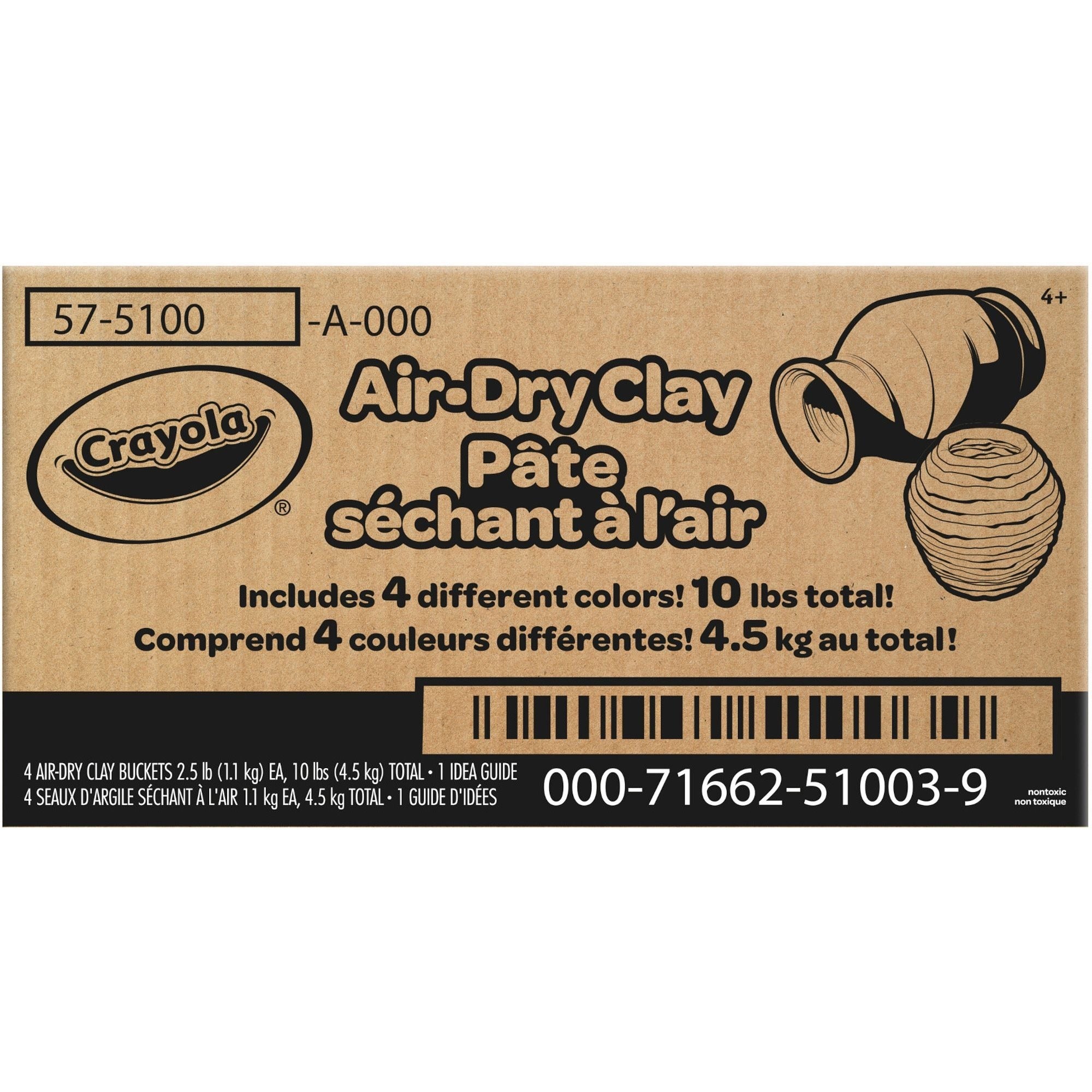 crayola-air-dry-clay-classroom-room-4-pack-assorted_cyo575100 - 3
