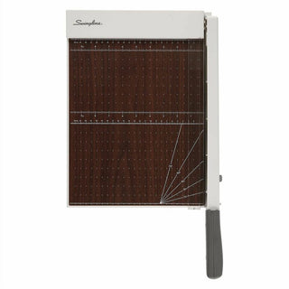 Swingline ClassicCut Guillotine Wood Trimmer - 10 Sheet Cutting Capacity - 12" Cutting Length - Safety Latch - Solid Wood - Gray - 1 Each