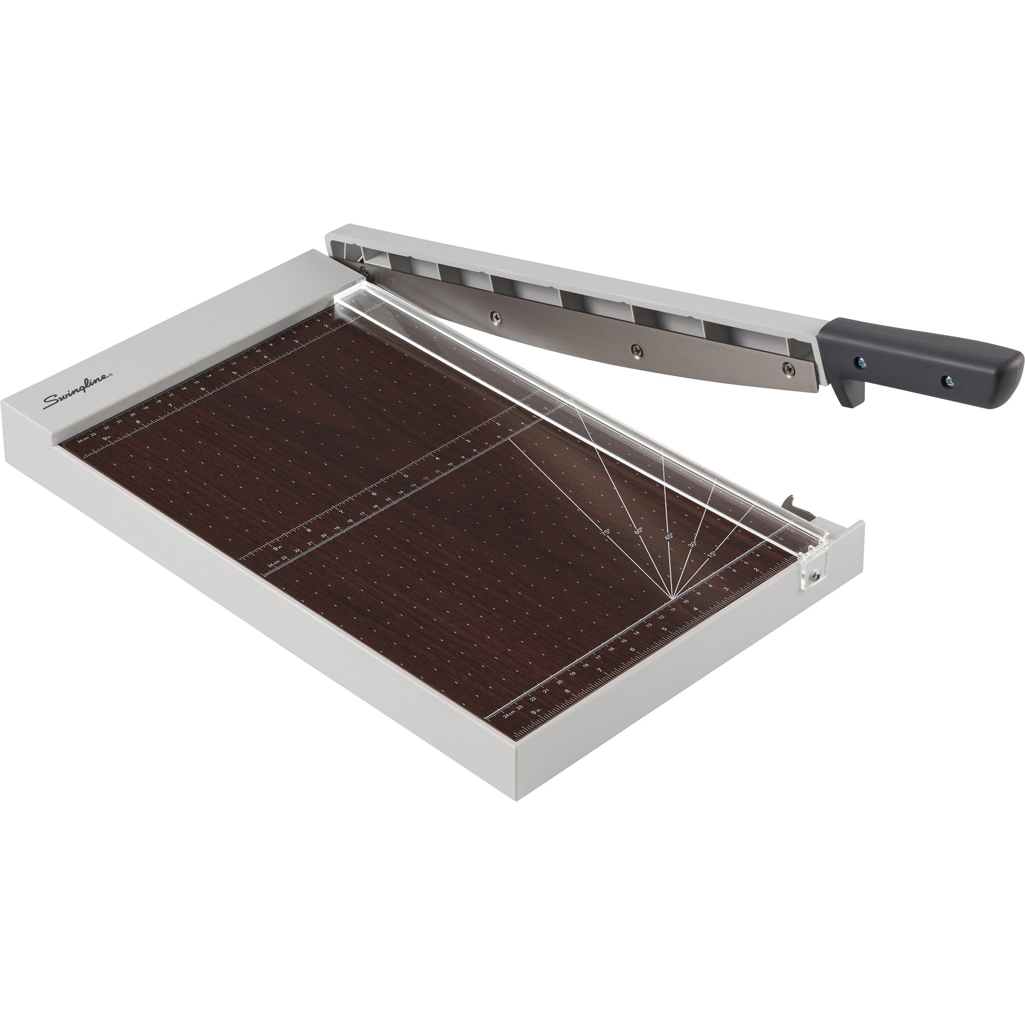 swingline-classiccut-guillotine-wood-trimmer-10-sheet-cutting-capacity-15-cutting-length-safety-latch-solid-wood-gray-1-each_swi10012 - 1