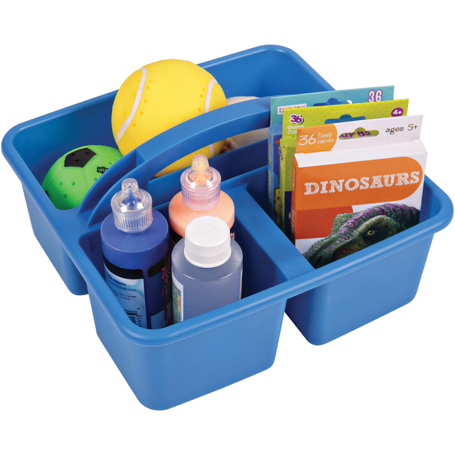 deflecto-antimicrobial-kids-storage-caddy-3-compartments-53-height-x-94-width-x-93-depth-antimicrobial-lightweight-portable-mold-resistant-mildew-resistant-durable-washable-stackable-blue-polypropylene-1-each_def39505blu - 5