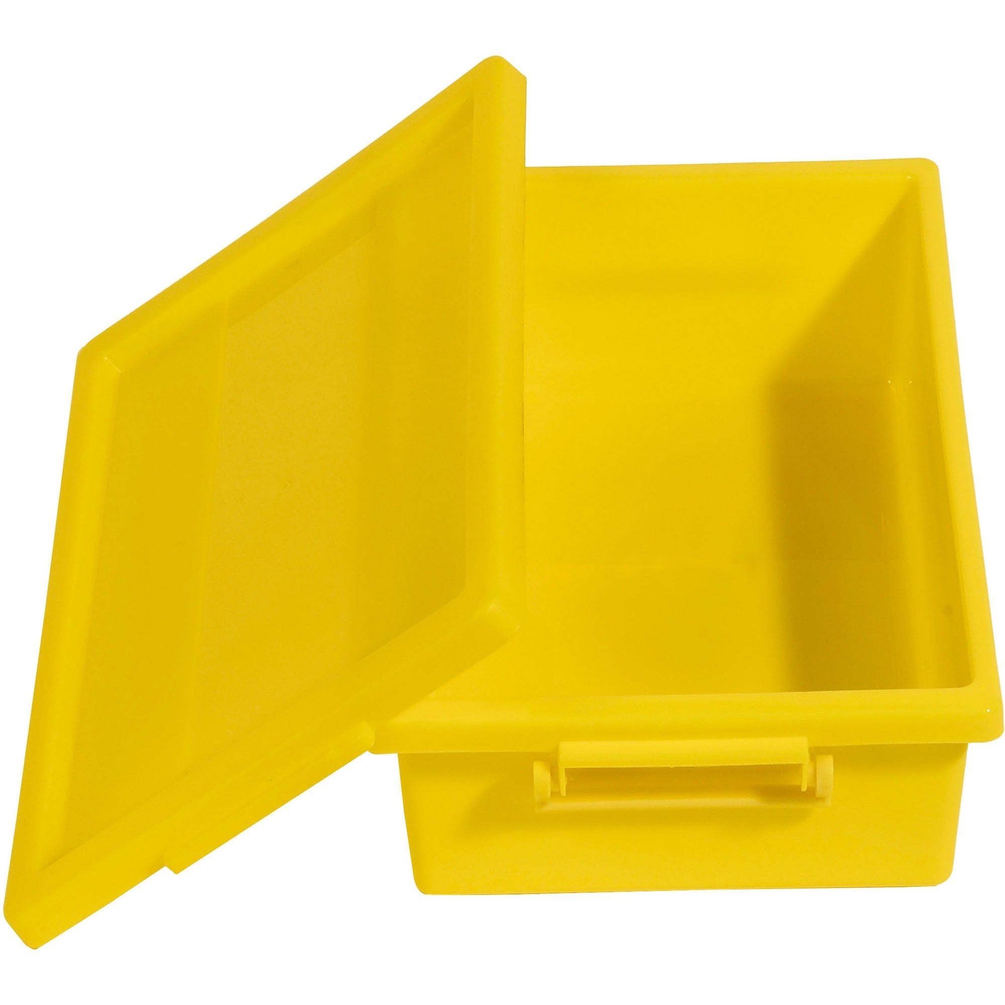 deflecto-little-artist-antimicrobial-storage-tote-31-height-x-119-width-x-68-depth-antimicrobial-lightweight-mold-resistant-mildew-resistant-handle-portable-stackable-durable-spill-resistant-easy-to-clean-yellow-polypropylene-_def39513yel - 1
