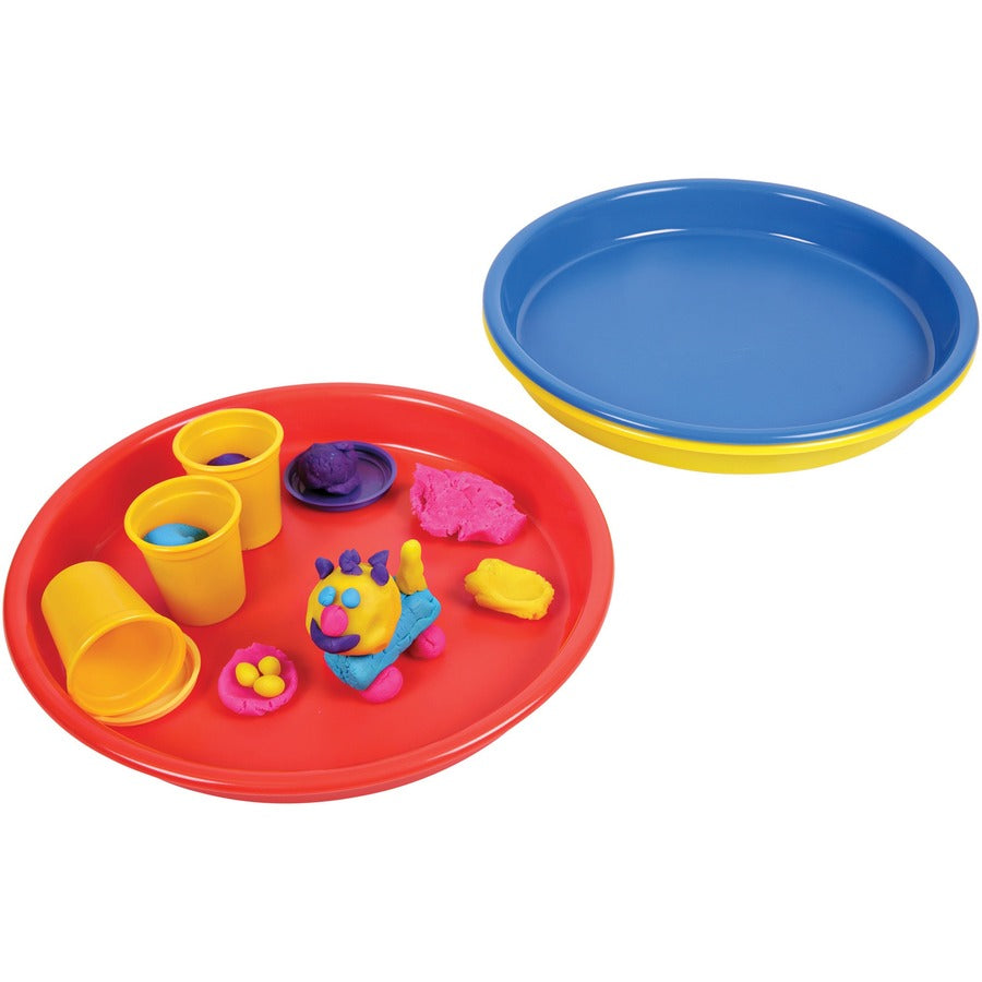 deflecto-kids-antimicrobial-round-craft-tray-accessories-art-craft-161height-x-1307width-x-1307depth-1-each-yellow-polypropylene_def39514yel - 4