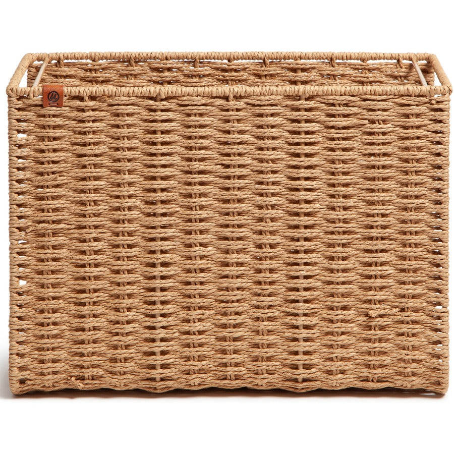 U Brands Woven File Basket - Brown - 1 Each