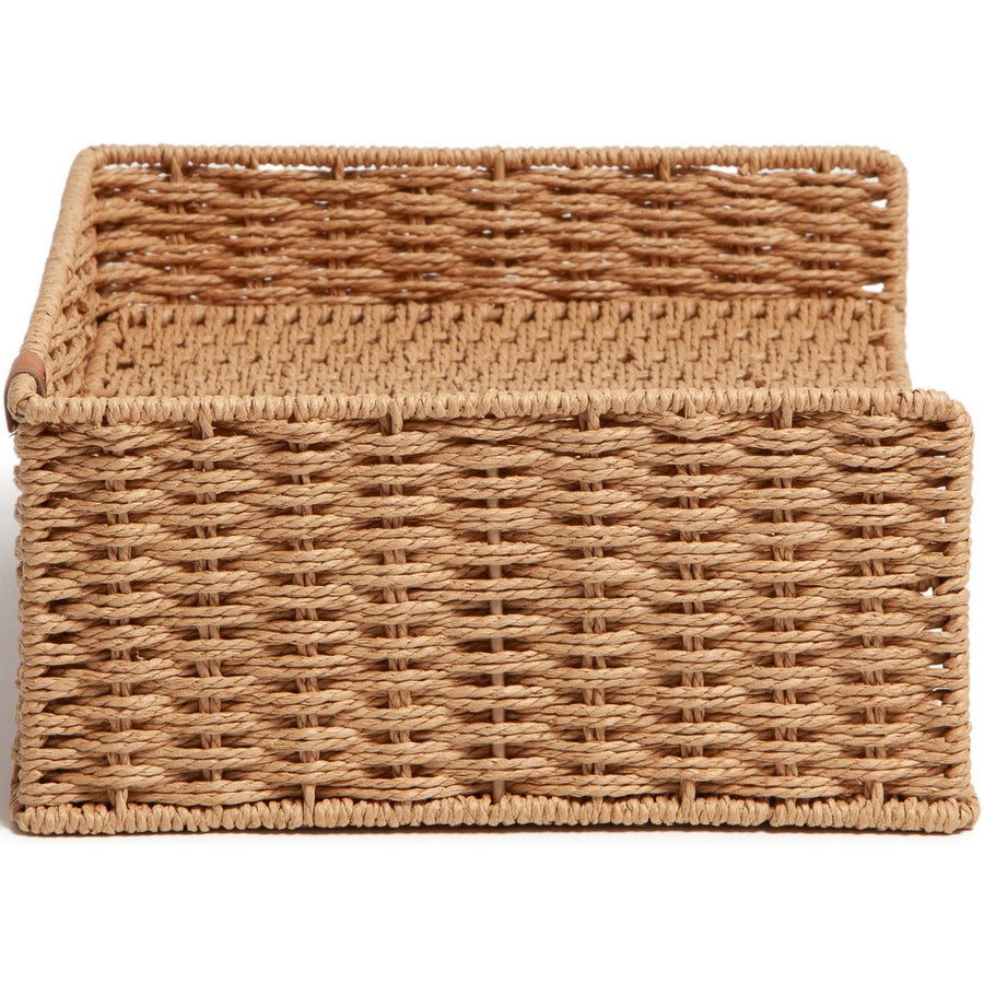 U Brands Woven Paper Tray - Sturdy - Brown - 1 Each