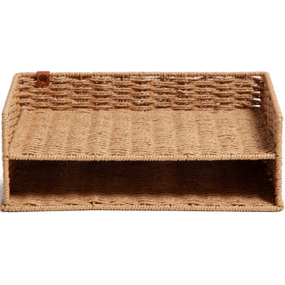 U Brands Woven Paper Tray - Sturdy - Brown - 1 Each