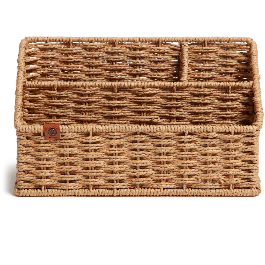 u-brands-woven-all-in-one-desk-organizer-3-compartments-sturdy-brown-1-each_ubr6086u0104 - 2