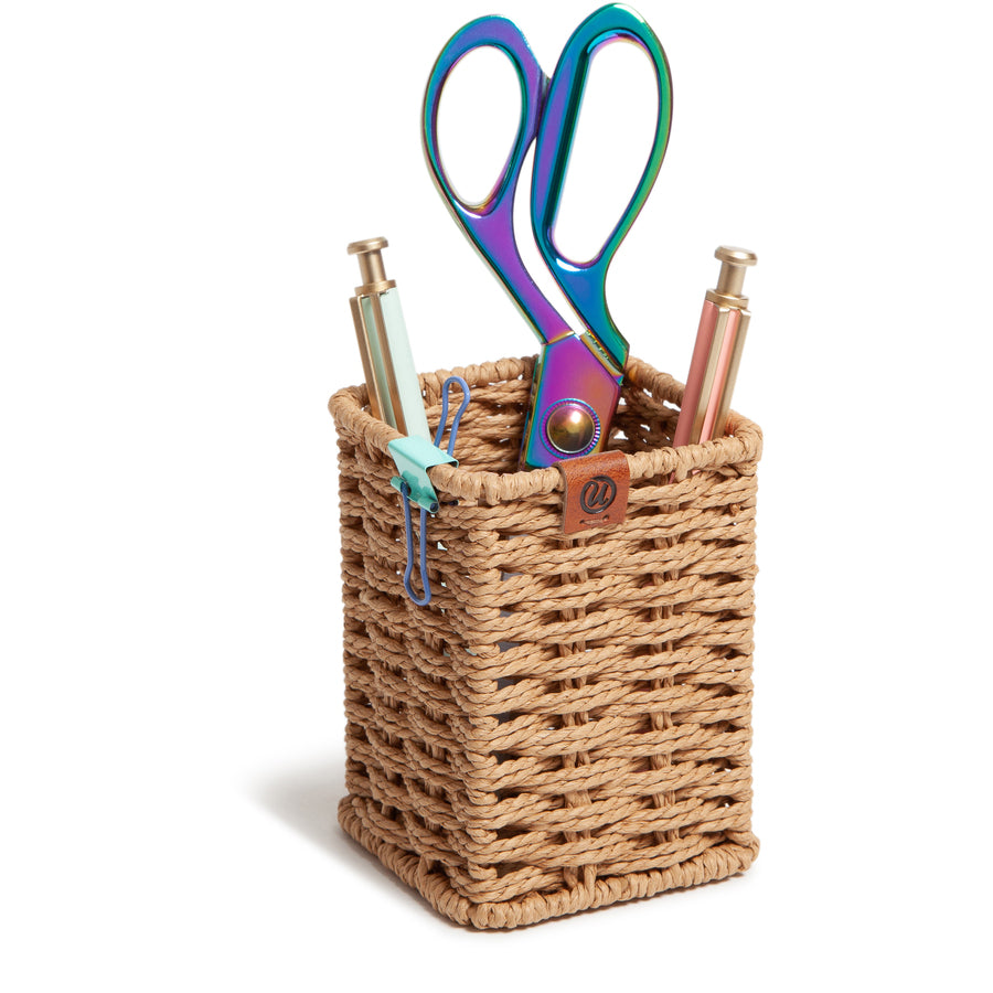 u-brands-woven-pencil-cup-desktop-sturdy-brown-1-each_ubr6087u0116 - 4