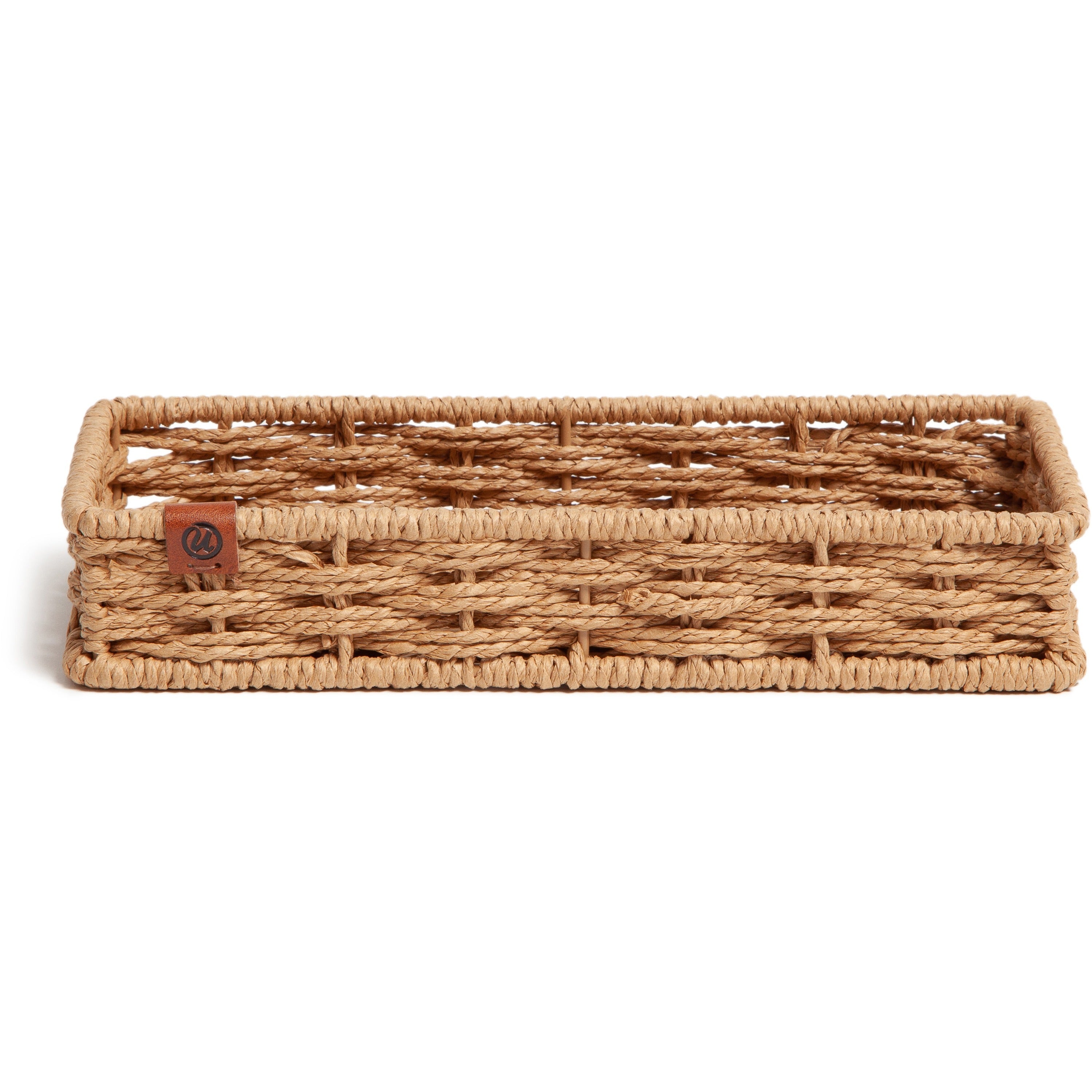 u-brands-woven-catch-all-tray-1-compartments-sturdy-brown-1-each_ubr6089u0116 - 2