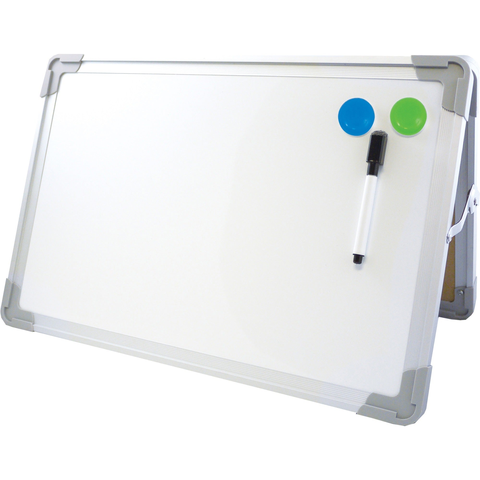 Flipside Desktop Easel Set with Pen and Two Magnets, 20" x 16