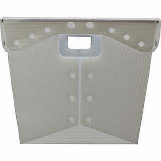Flipside Translucent Plastic Storage Postal Tote - External Dimensions: 13.3" Width x 11.6" Depth x 18.3" Height - Lid Closure - Plastic - Translucent - For Storage, Moving - 2 / Pack