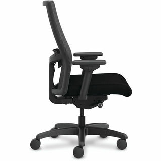 HON Ignition 2.0 Mid-back Big & Tall Task Chair - Black Foam Seat - Black Back - Black Frame - Mid Back - 5-star Base - Armrest - 1 Each