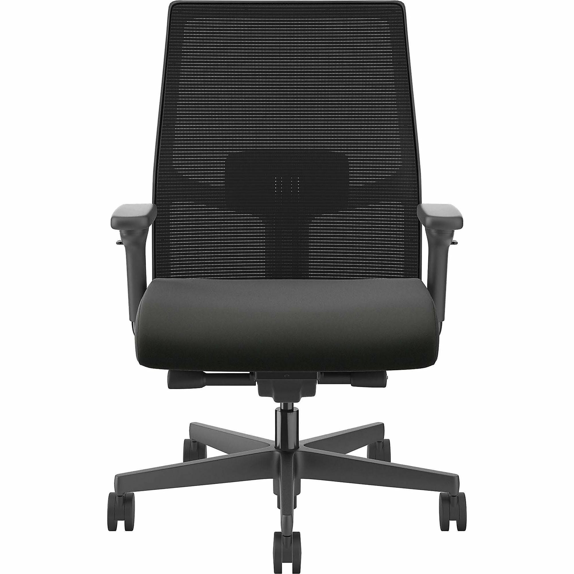 hon-ignition-20-mid-back-big-&-tall-task-chair-black-foam-seat-black-back-black-frame-mid-back-5-star-base-armrest-1-each_honi2btvmu10btn - 2
