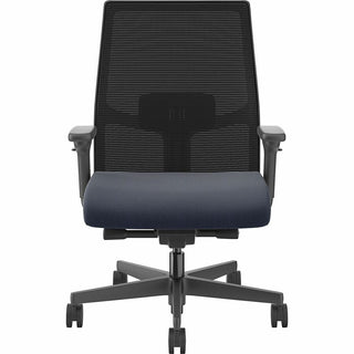 HON Ignition 2.0 Mid-back Big & Tall Task Chair - Navy Foam Seat - Black Back - Black Frame - Mid Back - 5-star Base - Armrest - 1 Each